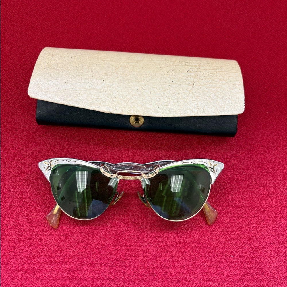 Vintage American Optical Aluminum Gold Filled Glasses 1/10 -12kgf